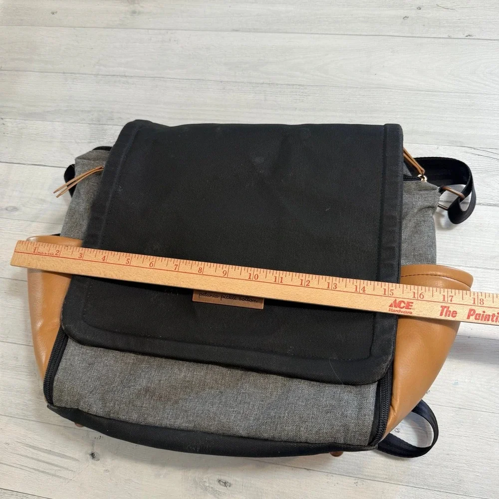 Petunia Pickle Bottom Camel & Graphite Boxy Backpack diaper bag‎